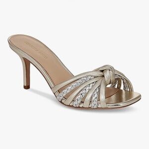 Veronica Beard Misa Denim Knot-Front Sandal